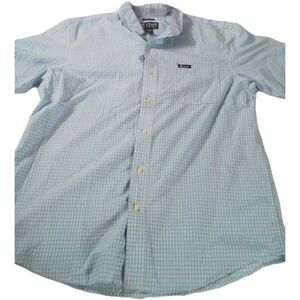 Chaps  Easy Care Short Sleeve Button‎ Down Shirt Size Large